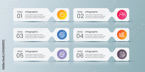 Business concept infographic template design