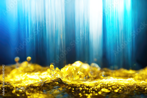Golden and blue background