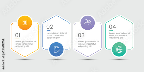 Business concept infographic template design