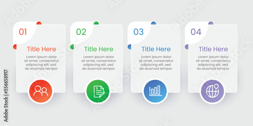 Business infographic template design