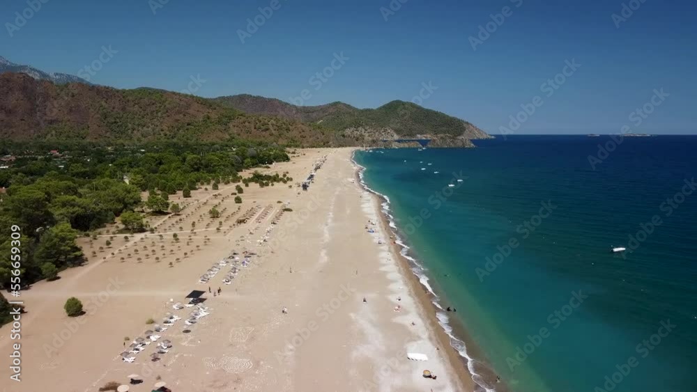 Flight over Olympos beach on the Turquoise Coast Flight over Olympos beach on the Turquoise Coast