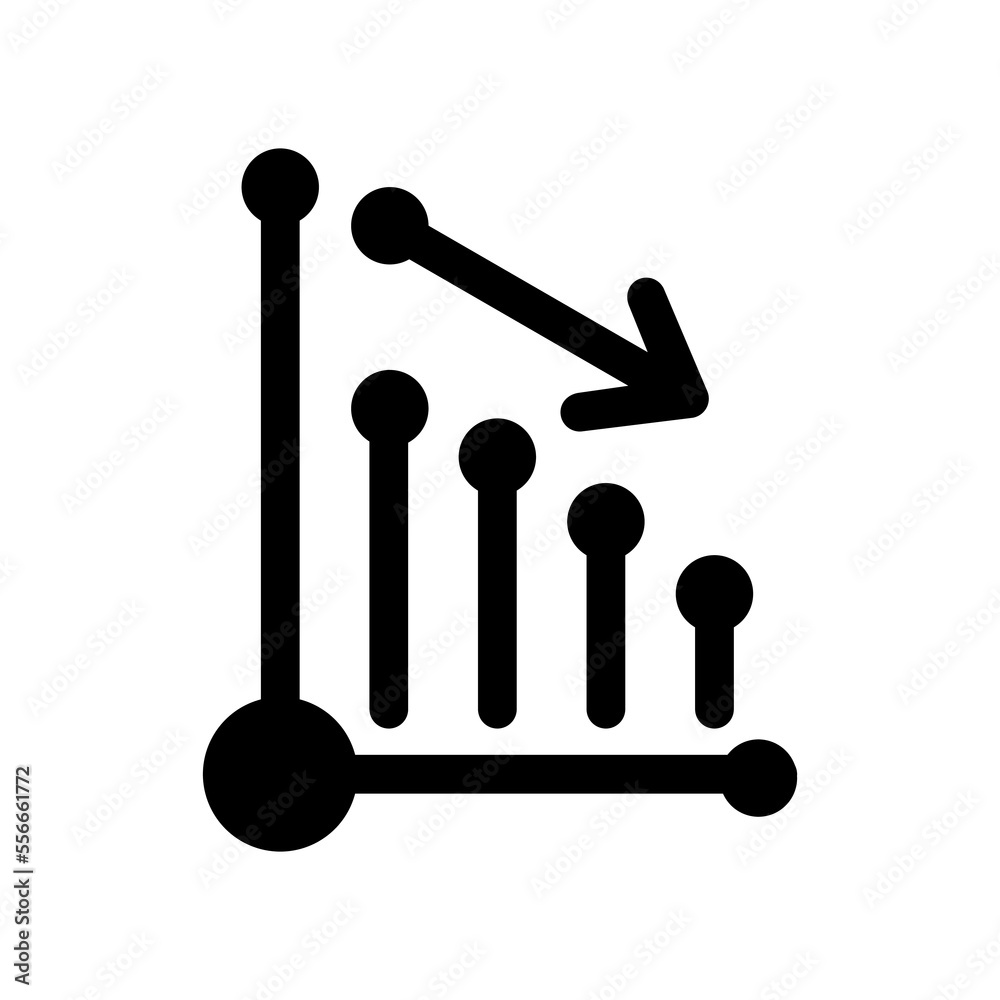 Down fall financial business grafik outline icon, vector illustration in trendy style, isolated on white background. Editable perfect graphic resources for many purposes. Down fall financial business grafik outline icon, vector illustration in trendy style, isolated on white background. Editable perfect graphic resources for many purposes.
