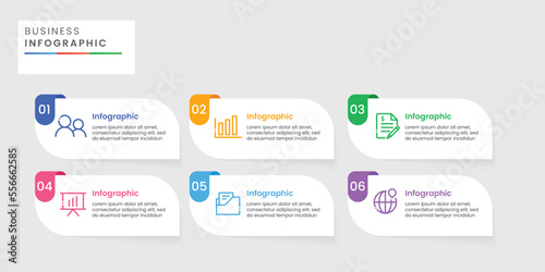 Professional steps infographic template