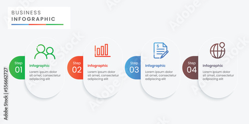 Business concept infographic template design