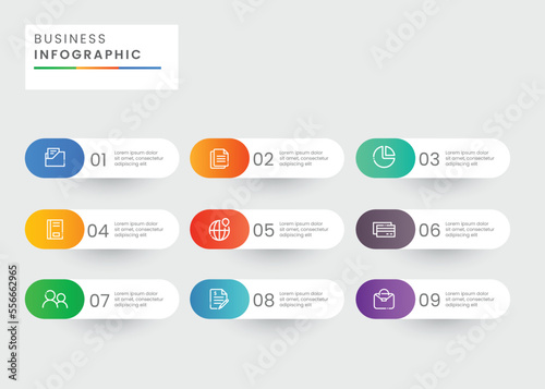 Infographic business banner template design