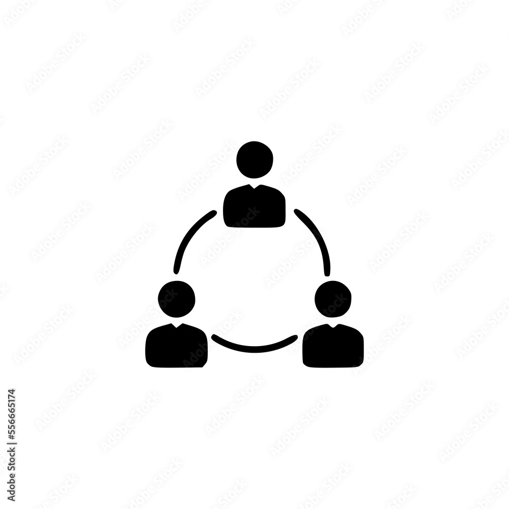 Teamwork icon hand drawn. Teamwork icon hand drawn.