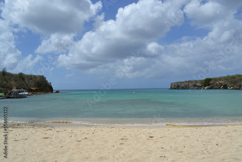 the beautiful beaches of the island of Curaçao in the caribbean sea