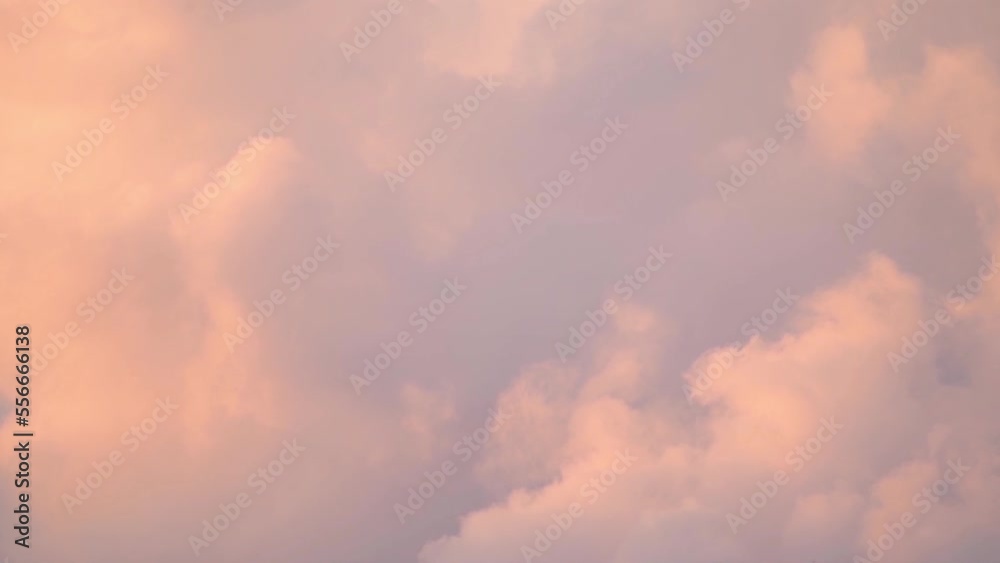 Details Static Shot Of Pink and Orange Clouds At Sunset in Motion Details Static Shot Of Pink and Orange Clouds At Sunset in Motion