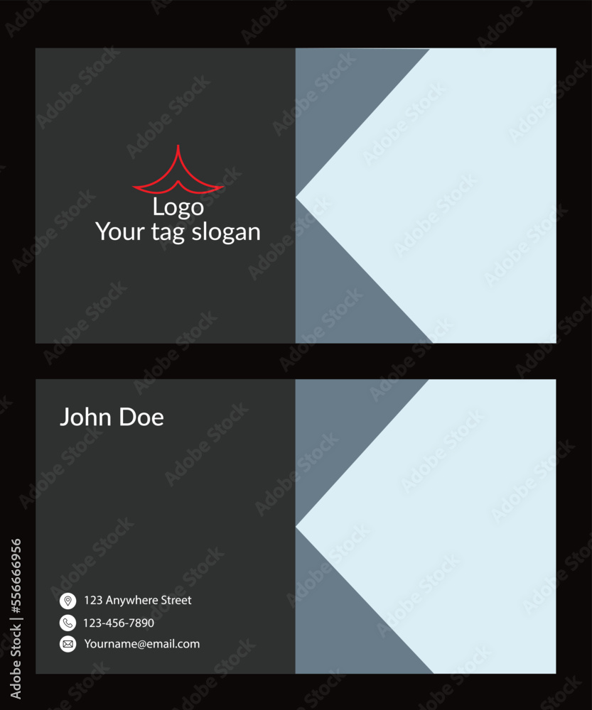 Fototapeta premium Modern creative corporate business card