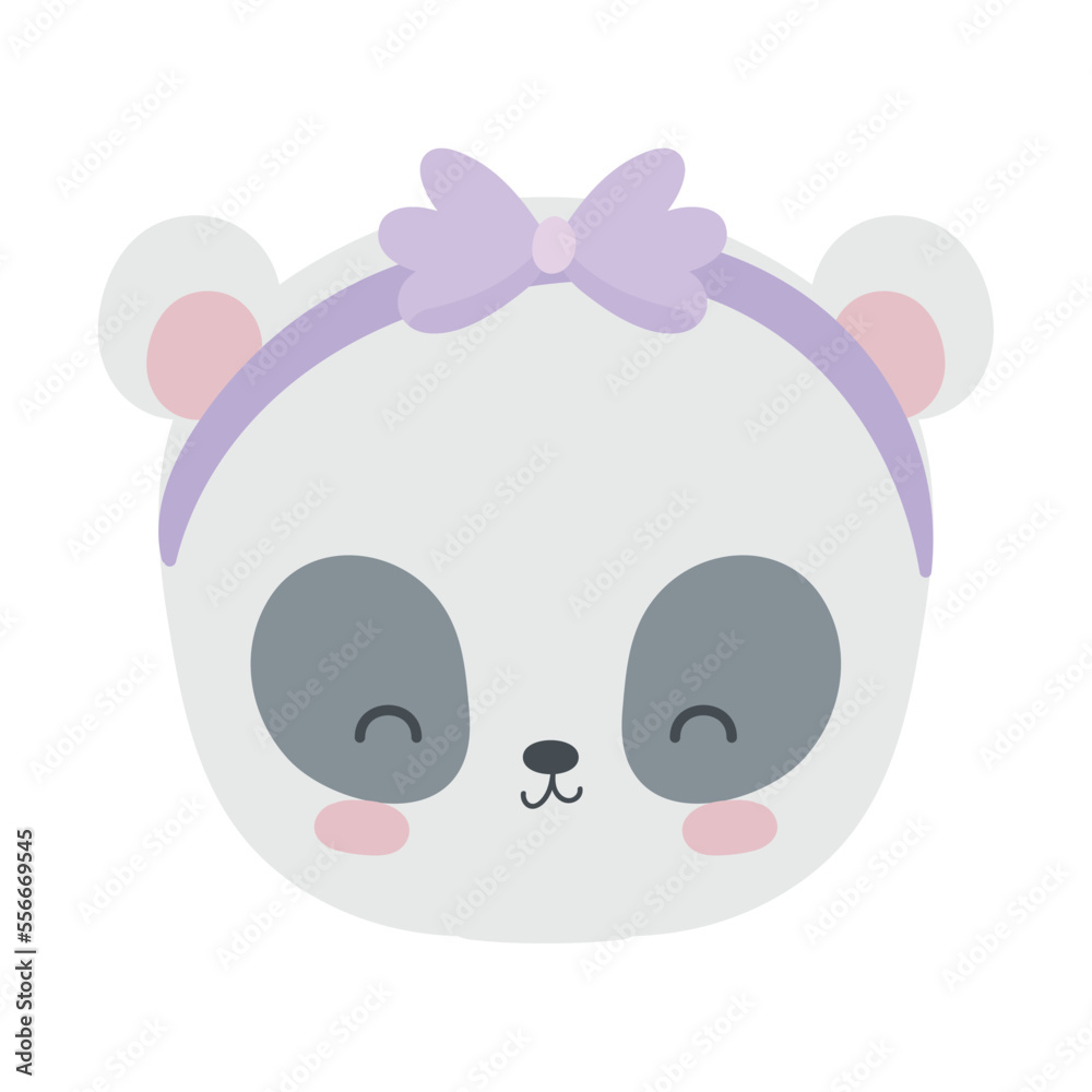 Fototapeta premium panda female head