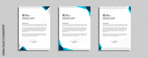 modern corporate letterhead template design