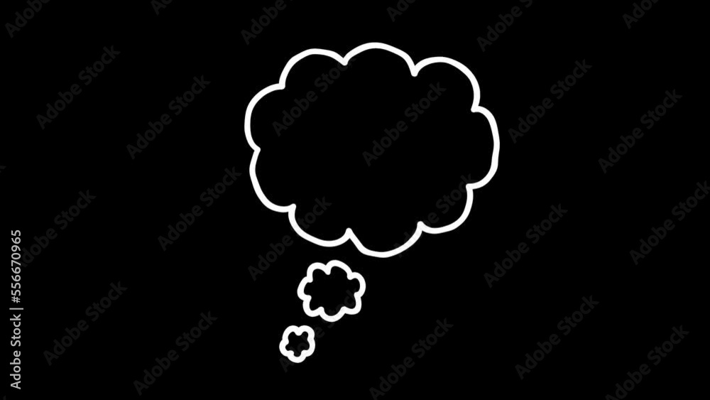 icon sign or symbol animation. White Highlight Elements. Doodle loop animation. doodle style on transparent background. Jittery Artistic Motion. scribble seamless loop animation.