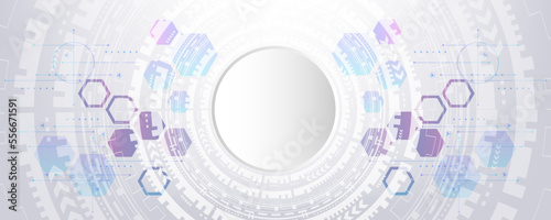 concept background of abstract technology and communication network