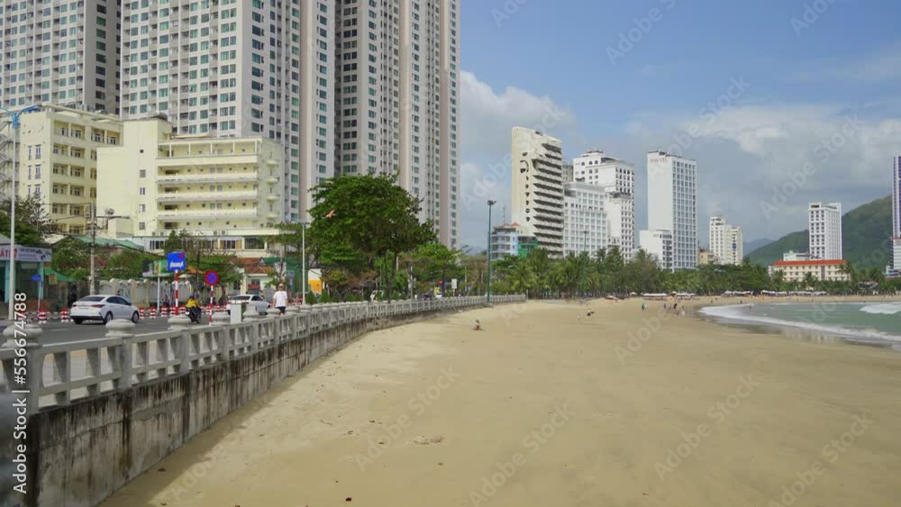 The resort town of Nha Trang. Vietnam, the northern district of the city in December. The resort town of Nha Trang. Vietnam, the northern district of the city in December.