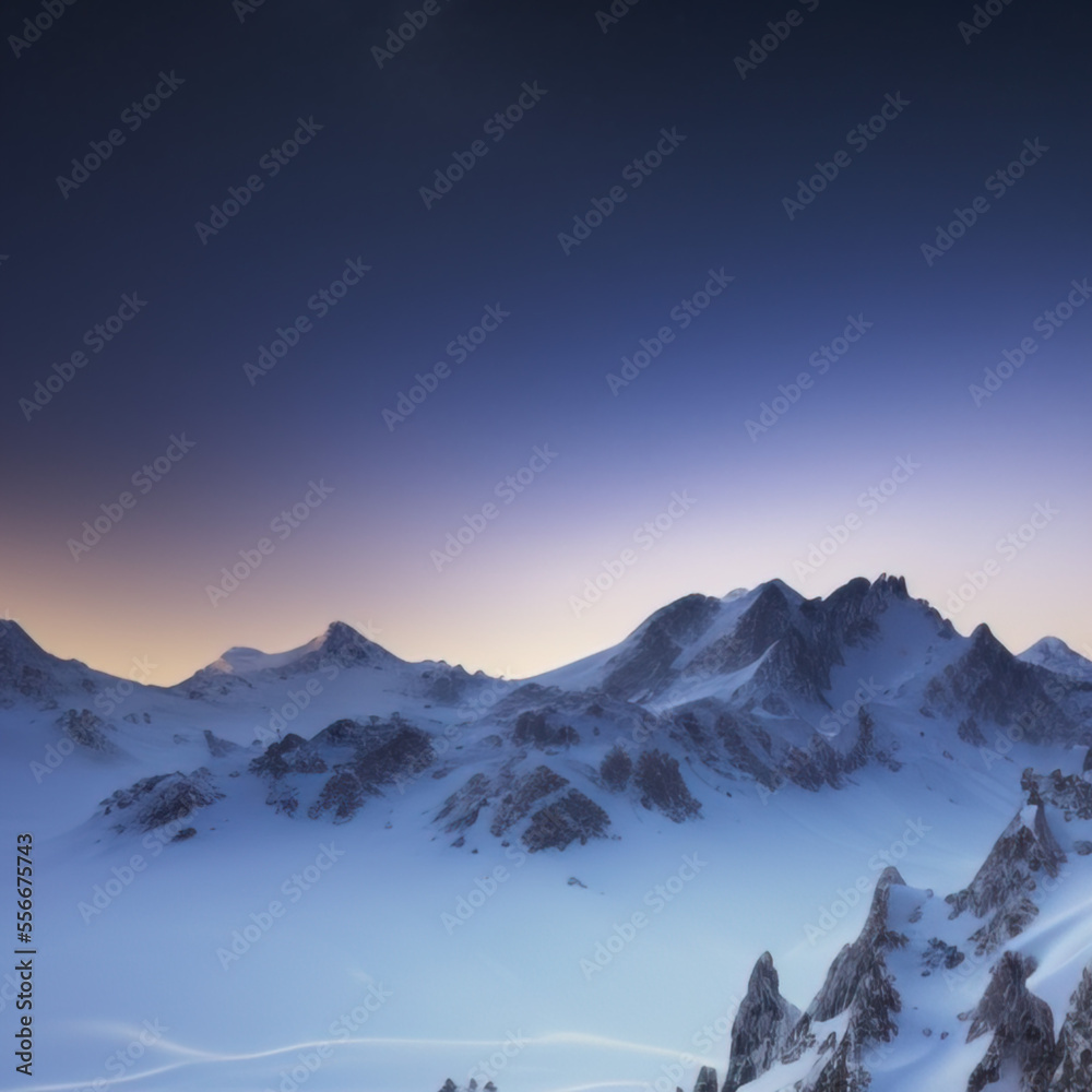 winter mountain landscape