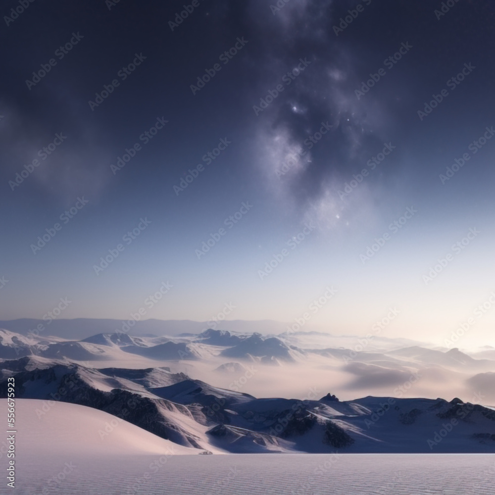 winter mountain landscape