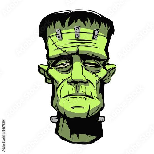 
Frankestein spooky face for halloween
