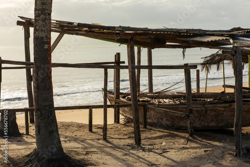 Partial view of the beach Novo Prado