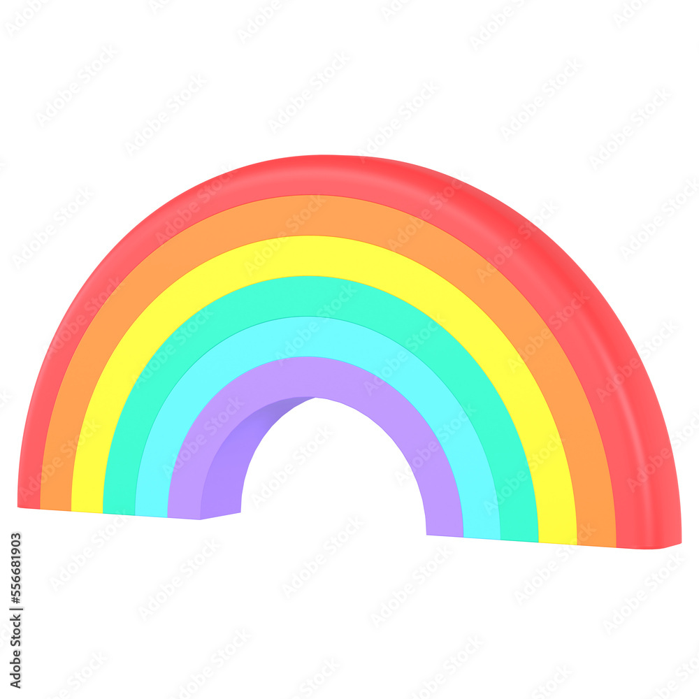 Obraz premium Rainbow 3D