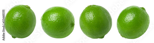 Fotografia Fresh lime isolated, transparent png, collection, PNG format, cut out