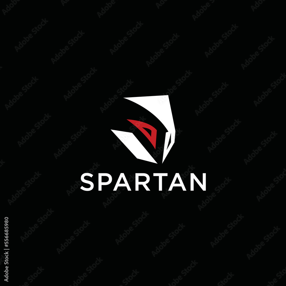 spartan warrior logo vector modern  icon design template flat simple abstract