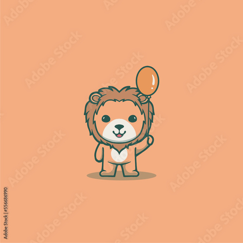 Cute Lion Vector