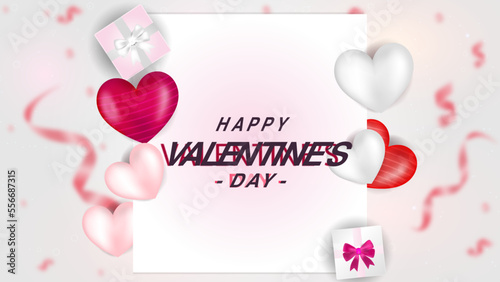 Valentine's Day  Beautiful Vector
 Background Design