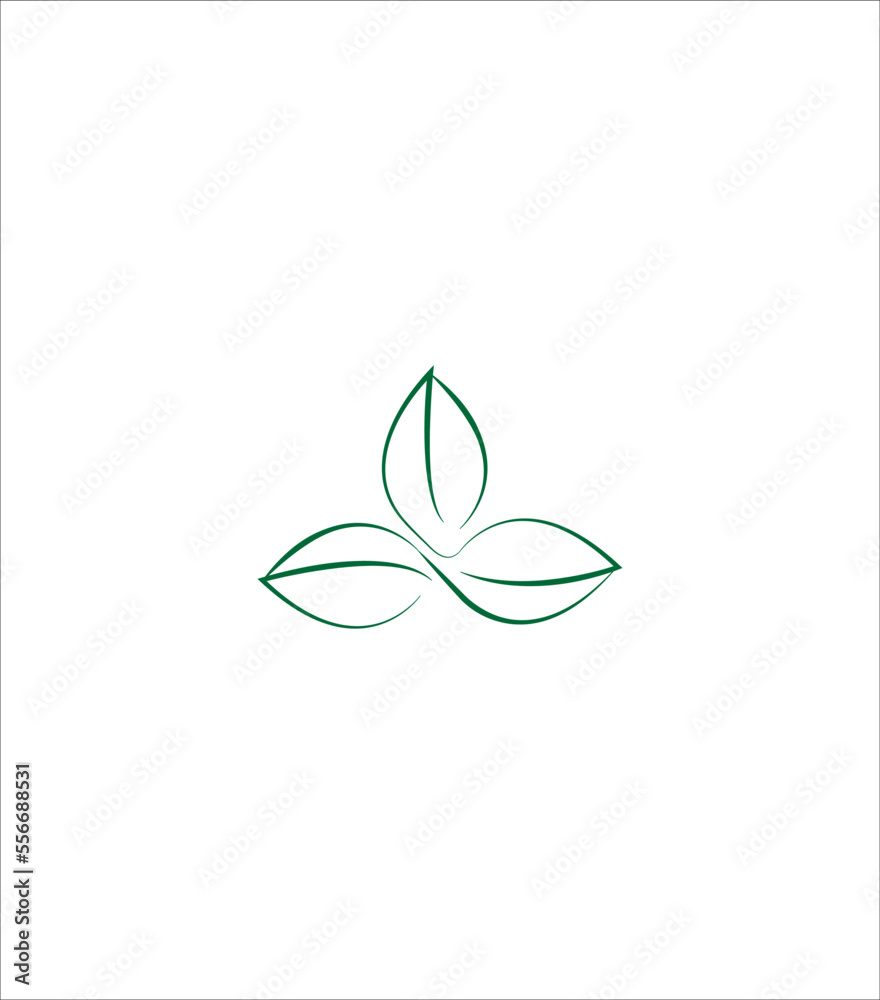 Fototapeta premium leaves logo