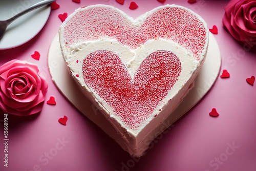 Beautiful Valentine Day Cak...