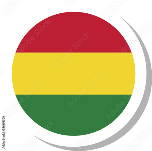 Free Download Bolivia flag circle shape, flag icon. - GFXLoad