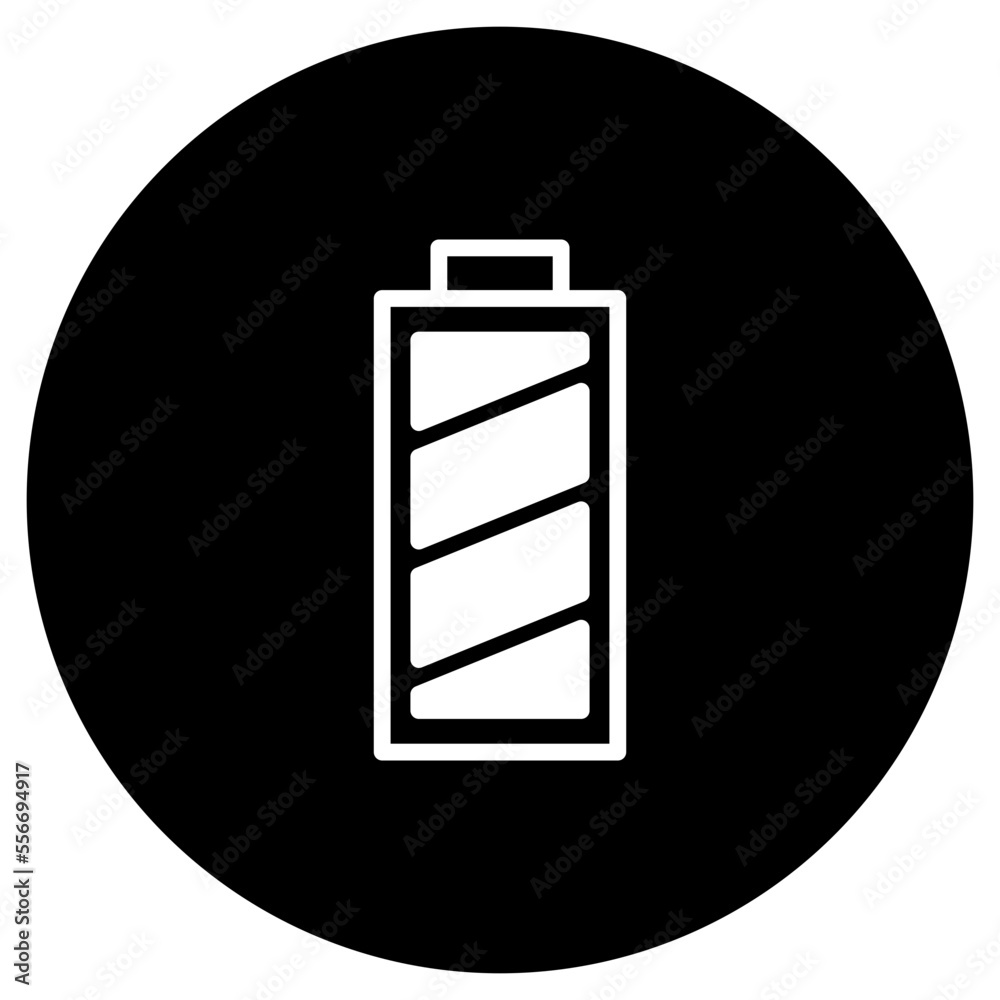 Illustration of Full Battery Indicator design Icon Illustration of Full Battery Indicator design Icon