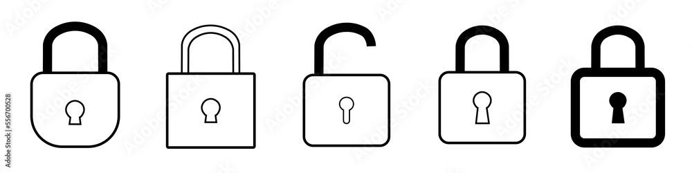 lock, protection, lock icon, isolated on white background lock, protection, lock icon, isolated on white background