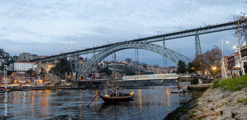 Porto, Portugal - December 07, 2022: views of the don luis iron bridge in the city of porto, portugal © josevgluis