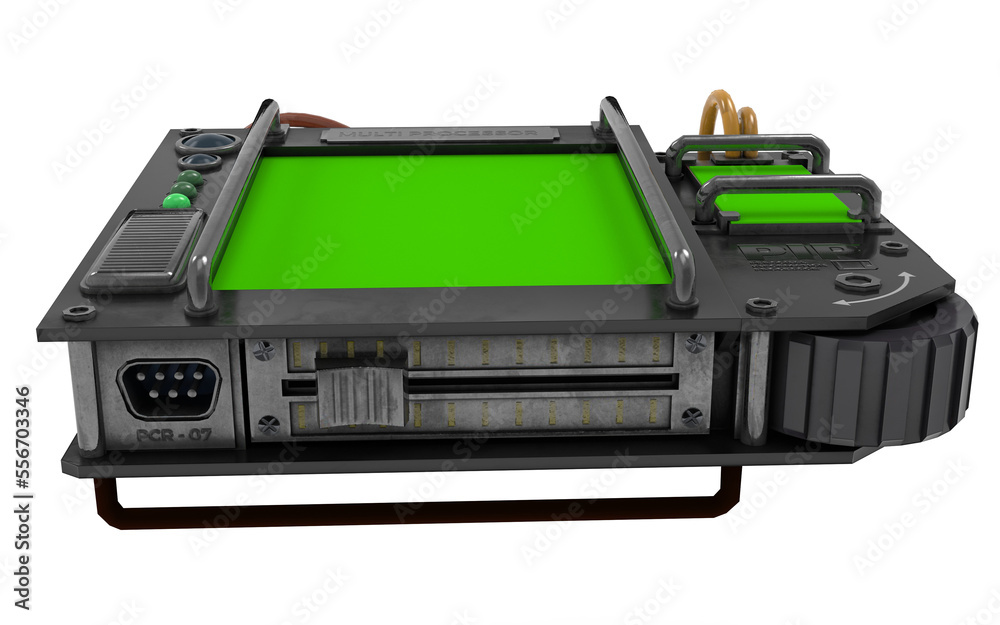 retro technology clock or display with chroma key retro technology clock or display with chroma key