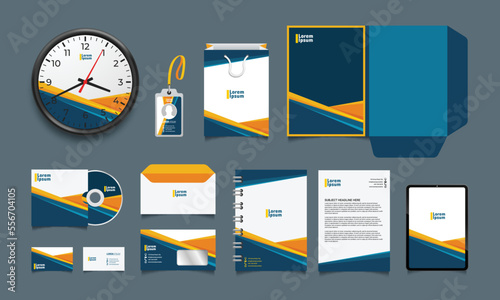 Classic stationery template design. vector illustration