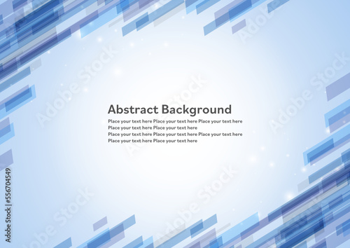 青のデジタルフレーム背景