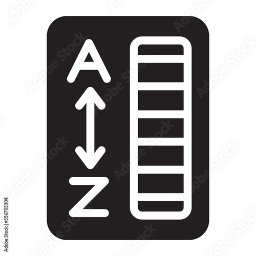 sort descending glyph icon