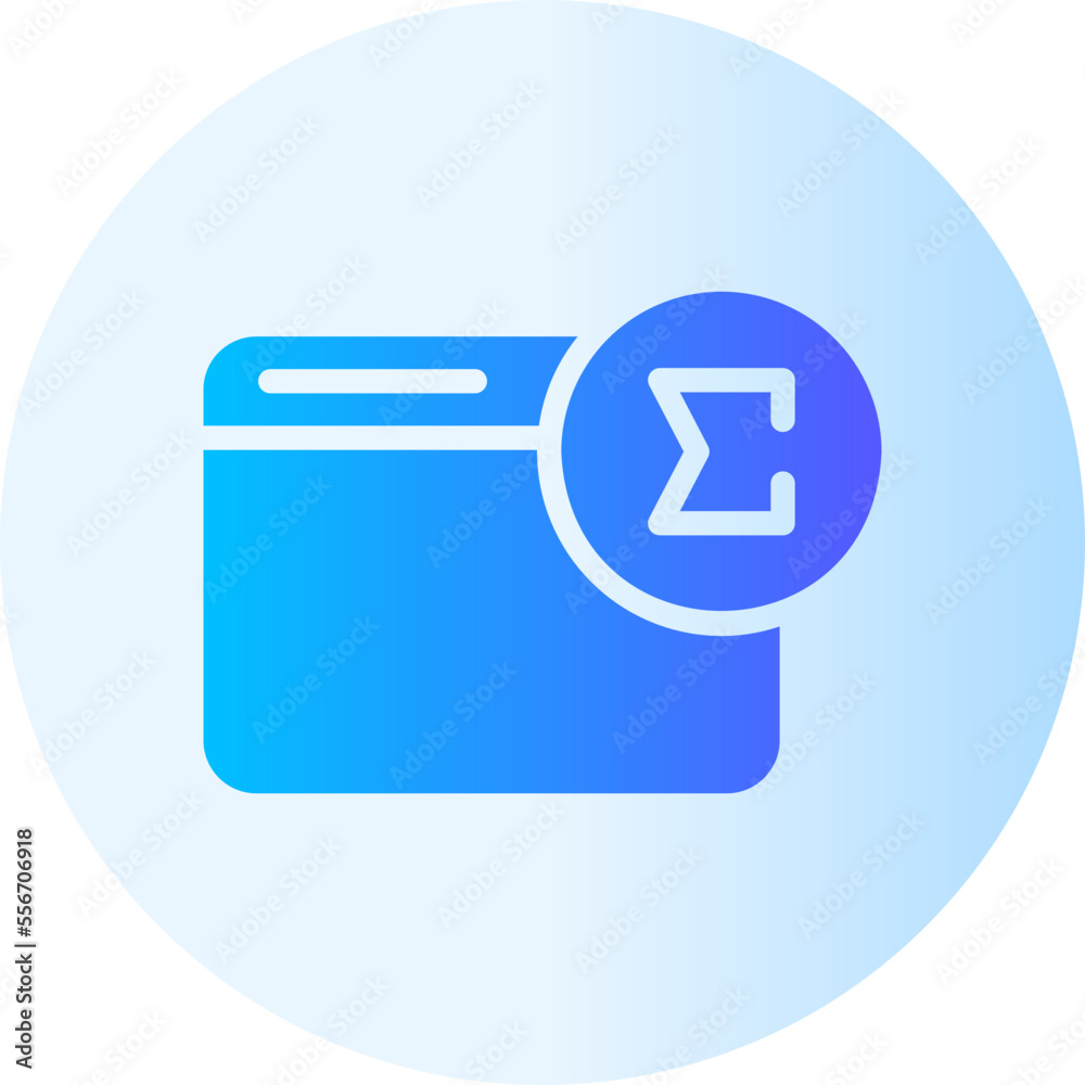 sum gradient icon sum gradient icon