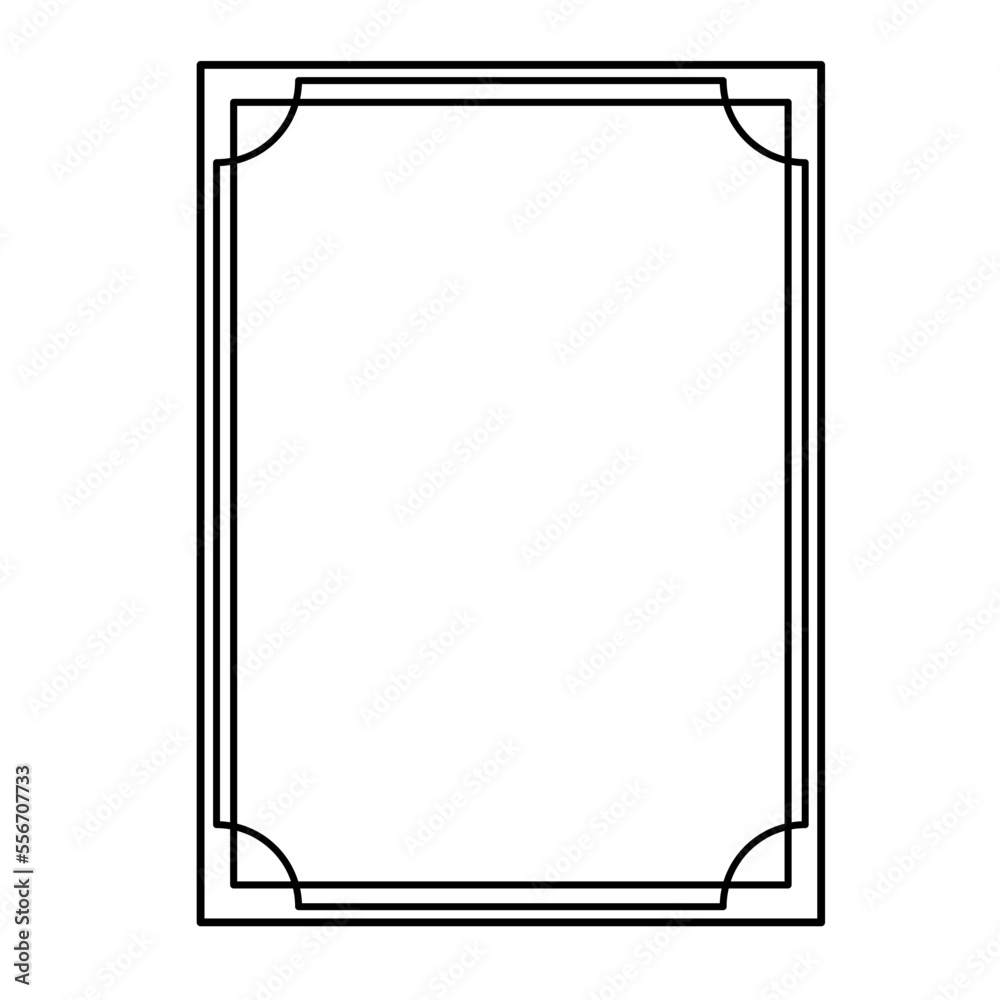 Certificate line frame border Certificate line frame border