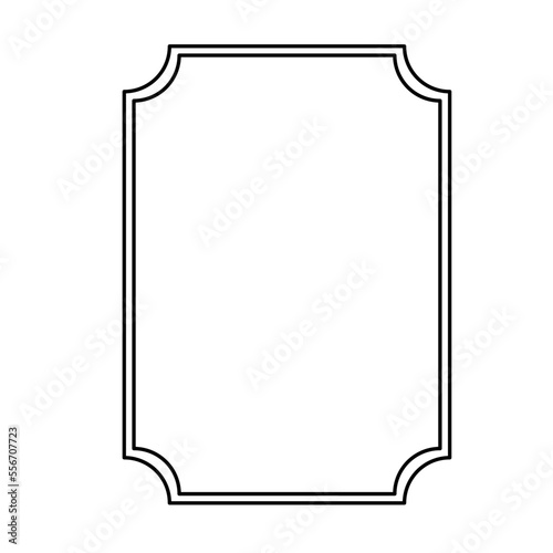 Certificate line frame border