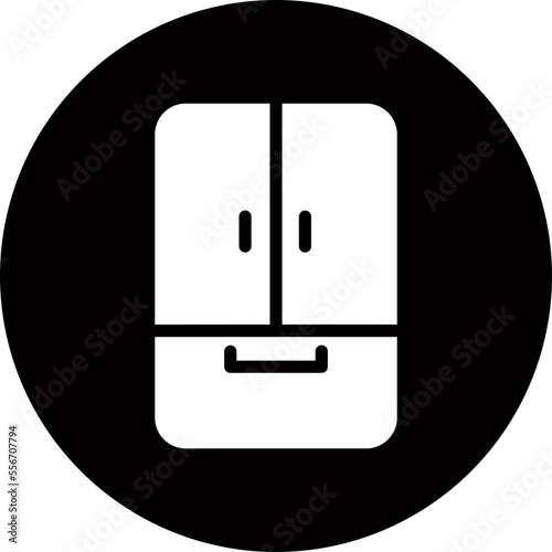 fridge glyph icon