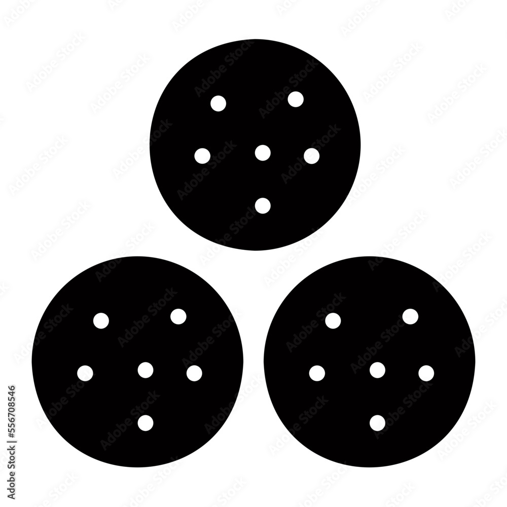 Obraz premium pepperoni glyph icon