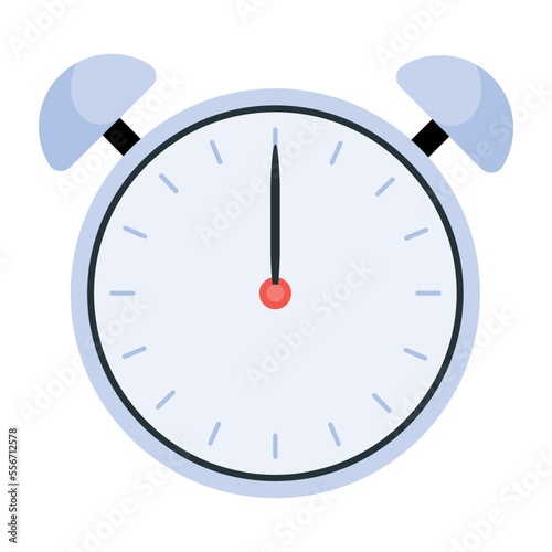 Grab this flat icon of timepiece