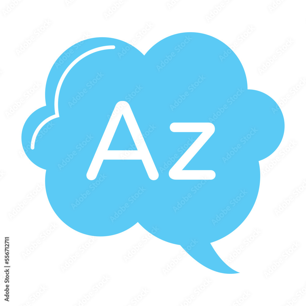 A customizable flat design of message A customizable flat design of message