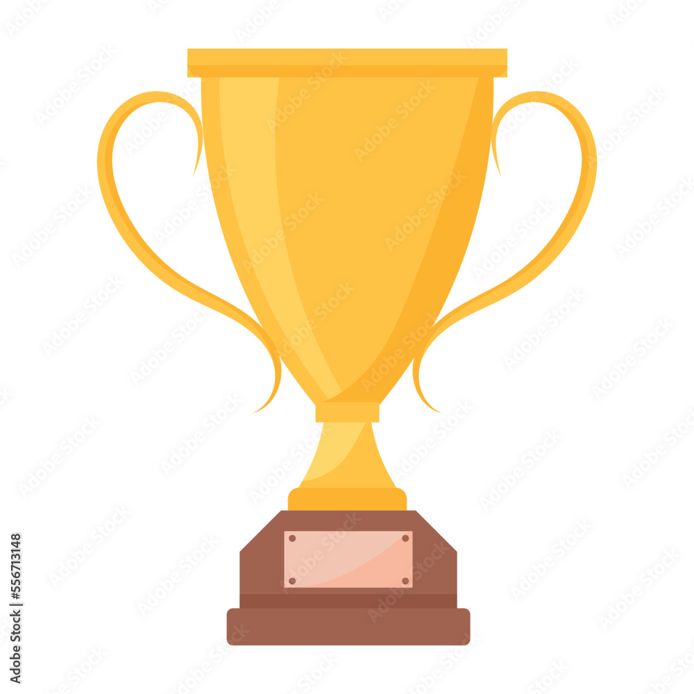 Make the best with trophy flat icon 