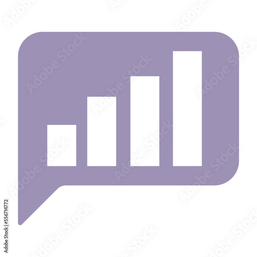 A customizable flat design of message 