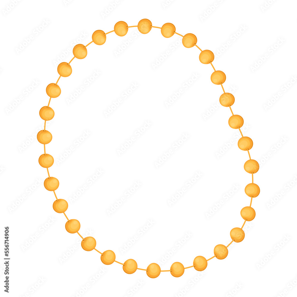 Obraz premium yellow mardi gras necklace