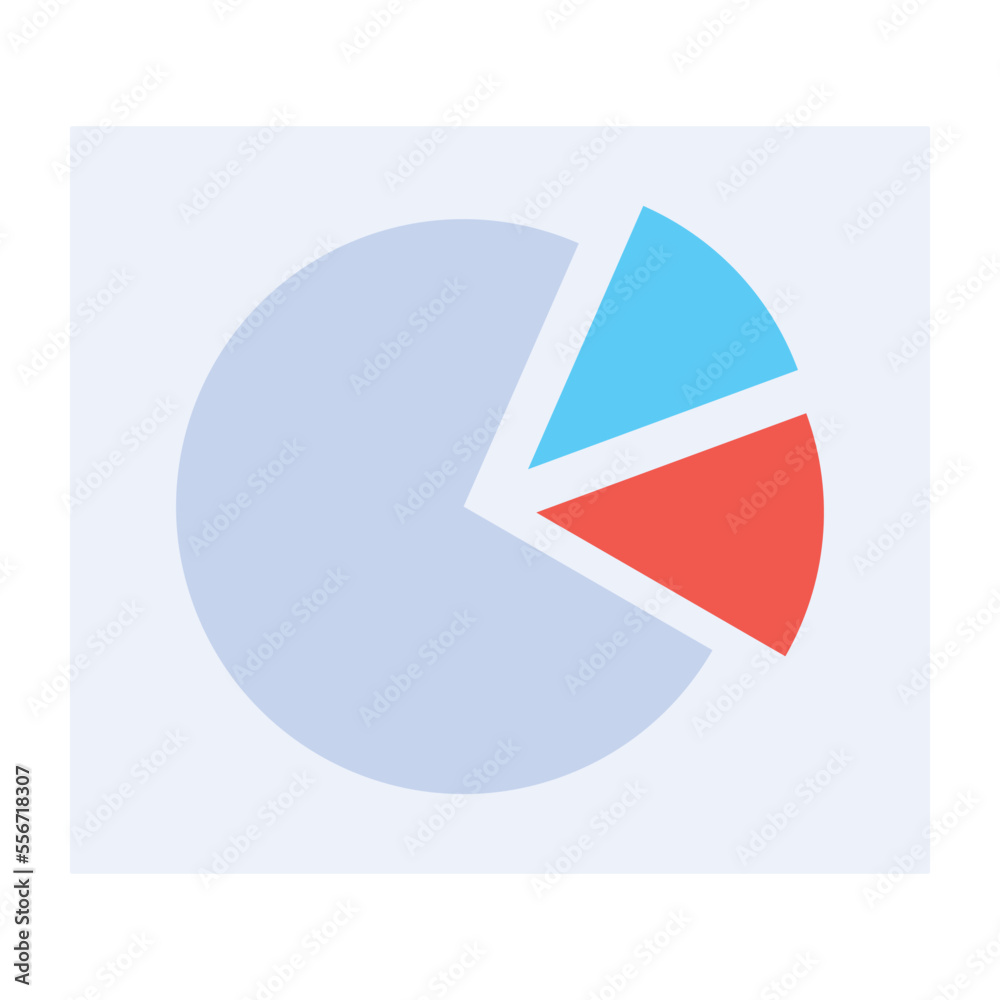 Modern icon of data analysis in flat style Modern icon of data analysis in flat style