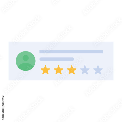 A customizable flat design of message 