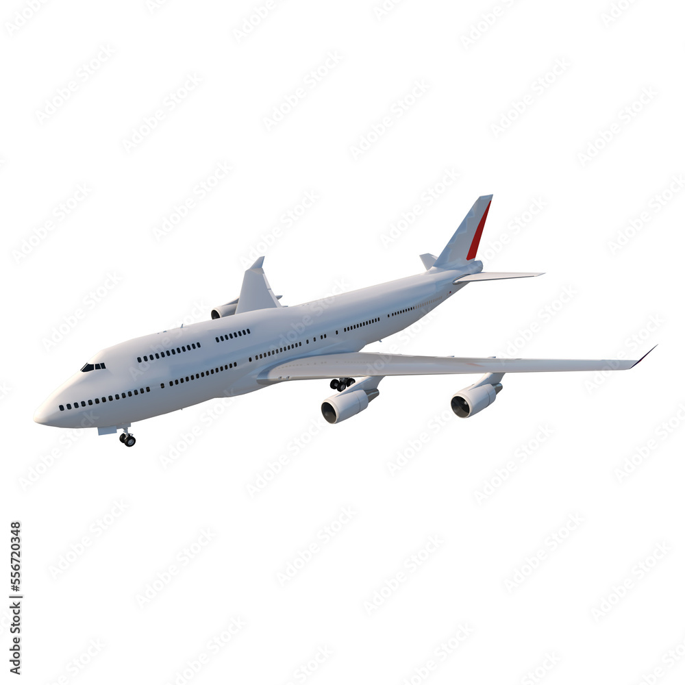 Obraz premium Wide body aircraft 1-Perspective F view png